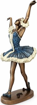 SMÅ GAVER TIL PIGE. Smuk og billig bronzefigur af ballerina i dans