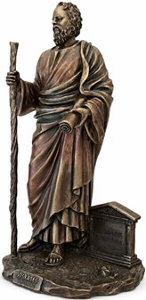 SOKRATES. En unik bronze figur af antikkens største filosof fra Athen