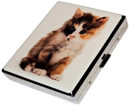 Katte-cigaretetui: Beskyt dine cigaretter med stil. Til 20 cigaretter