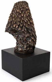 Majestætisk Ørnehoved i Bronze. Dekorativ skulptur med sjæl og styrke