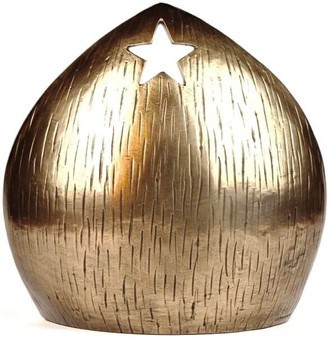 JULEKRYBBE. Bronzefigurer af moderne version af Jesu fødsel
