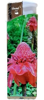 ENGANGSLIGHTER MED BILLEDE. Billige lightere med blomster. 5 stk