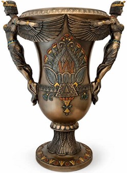 En egyptisk vase fra Veronese. To gudinder og et strejf af evighed!