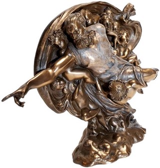 KLASSISK SKULPTUR. Unik Veronese bronzefigur af Skabelsen af Adam