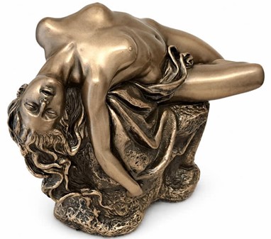Forførende kvindefigur i bronze. Perfekt romantisk gave til ham!