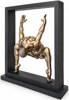 Sportsfigur i Bronze. Eksklusiv gymnastik figur og ultimativ gave