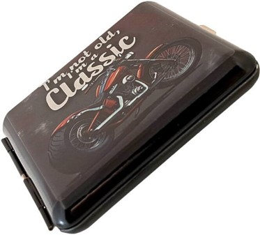 Cigaret Etui Metal med Chopper Motiv – Den perfekte gave til mænd