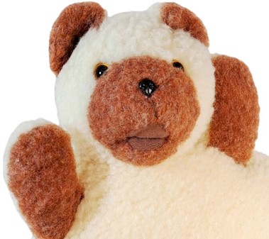 Miljøvenlig Bamse Uld Pude. Den Perfekte Kramme Gave til Børn
