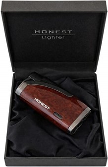 To brænder cigar lighter med cigar punch. Perfekt gave til mænd