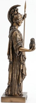 Imponerende Athene Gudinde Figur. Græsk Myndighed til Kontor og Hjem