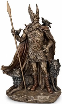 Odin skulptur. En mytologisk figur til hjem og kontor dekoration