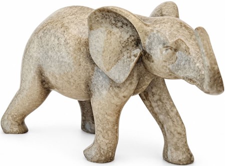 Elegant Granit Elefant Figur. Et symbol på styrke og lykke som gave