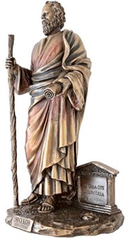 SOKRATES. En unik bronze figur af antikkens største filosof fra Athen