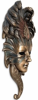 BILLIG VÆGDEKORATION. Bronzebelagt venetianske maske, bolig ting