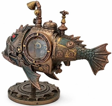 Unik ubåd figur i Steampunk-stil til kontoret eller stuen dekoration