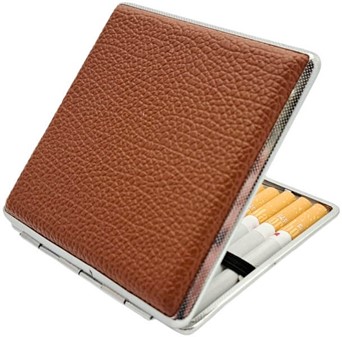 CIGARETETUI 20 CIGATETTER. Bedste, klassisk etui kunstlæder. Kun 99 kr