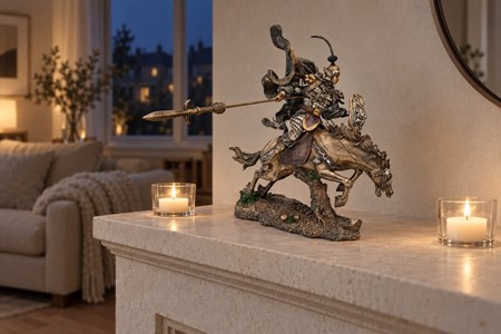 Luksuriøs Figur til Kontor. Zhao Yun kinesisk generel. Gave til chefen