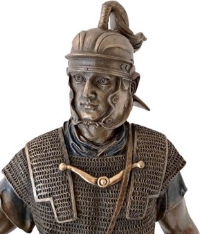 Romersk Legionær Figur i Bronze. Perfekt Gave til Ham og Kontor Pynt
