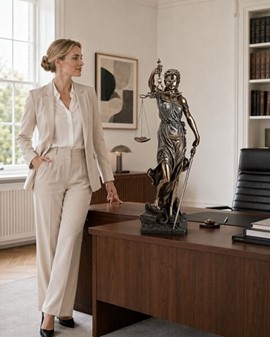 RETFÆRDIGHEDS GUDINDE. Justitia figur bronze til kontor dekoration