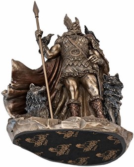 Odin skulptur. En mytologisk figur til hjem og kontor dekoration