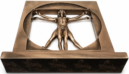 DEKORATION TIL HJEMMET. Figur af Vitruvianske Mand, Leonardo da Vinci