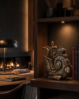 SMYKKEÆSKER. Fænomenalt Steampunk ubåd Nautilus i smykkeskrin form