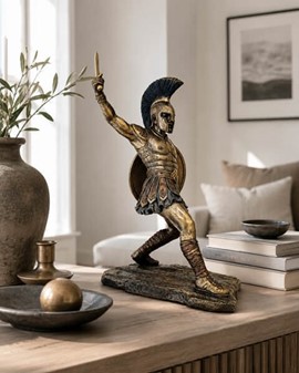 Hektor af Troja – episk bronzefigur til stue dekoration eller gave