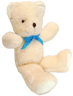 BAMSE. Charmerende hvide sovebamse lavet af ægte merinould, 289 kr