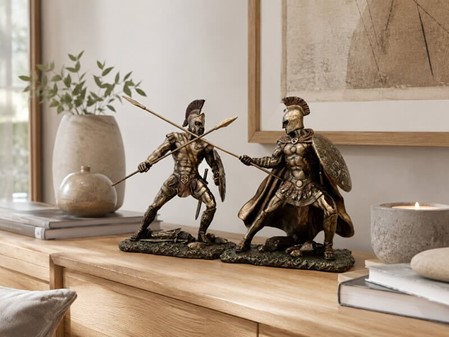 HEKTOR. Figur af modigste trojanske helten, billigt pynt til hjemmet