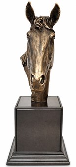 Heste Skulptur. Smukt hestehoved til boligindretning og gaveidé