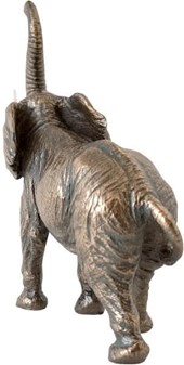 Elefantfigur Bronze. Smuk dekoration, symbol på lykke og velstand