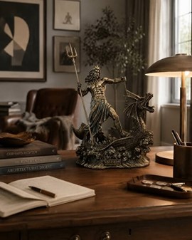 POSEIDON. Figur som gave til manden som har alt og gave til hjem