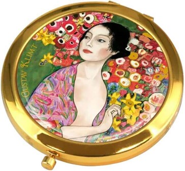 Unikt Lommespejl med Danseren. Fang Klimts Kunst i Din Lomme