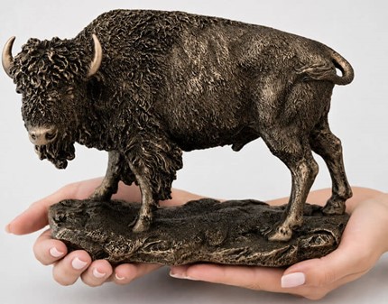 Unik Europæisk Bison Bronzefigur: Den perfekte gave til chefen
