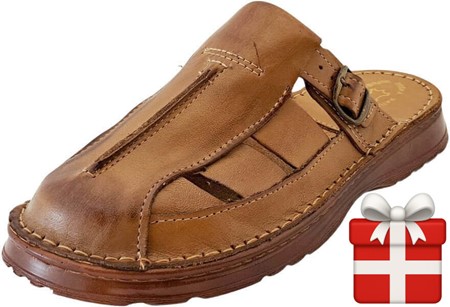 HERRE SANDALER. Moderne, billige sandaler ægte læder med en gummisål
