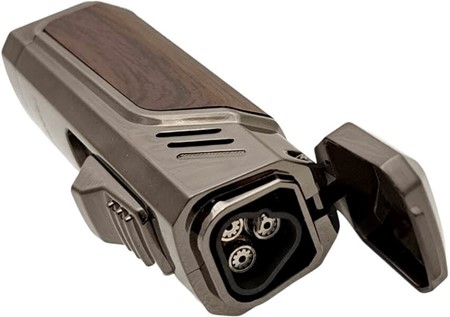 Eksklusiv Cigar Lighter. Tre Jet Flammer - Perfekt Gaveidé i Mahogni