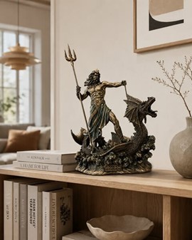 POSEIDON. Figur som gave til manden som har alt og gave til hjem