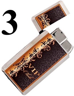 Luksuriøs Metal Lighter til VIP: Vælg Mellem Tre Elegante Mønstre