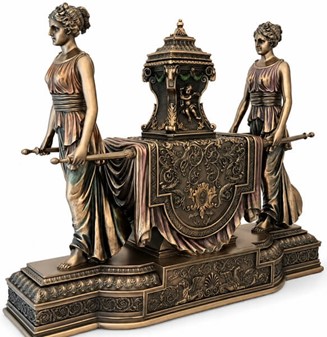 INSPIRATION TIL INDRETNING. Imponerende Art Deco ur i bærestol form