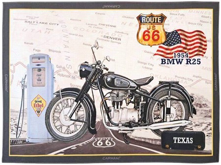 Bordskånere med Legendary Motorcykler Route 66. Vintage Harley og BMW