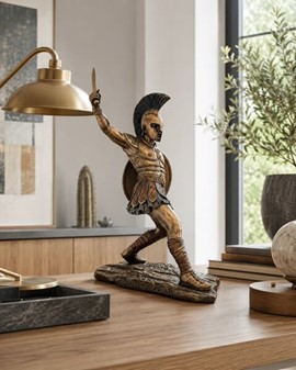 Hektor af Troja – episk bronzefigur til stue dekoration eller gave