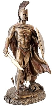 LEONIDAS SKULPTUR. Spartansk kriger og konge - Pynte figur til hjemmet