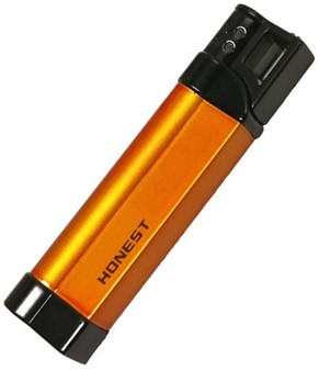 GAVER TIL HENDE 30 ÅR. Ultratynde og billig gaslighter i sort og orang