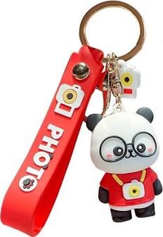 Julenøglering med Panda Motiv. Perfekt Tilbehør til Vintersæsonen