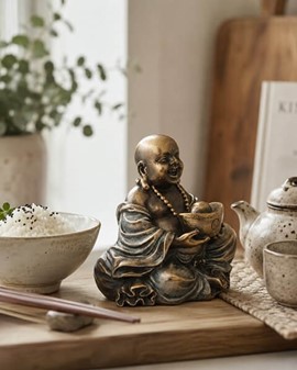 Buddha Figur. Bring held og overskud ind i hjemmet med bronze Buddha