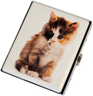 Katte-cigaretetui: Beskyt dine cigaretter med stil. Til 20 cigaretter