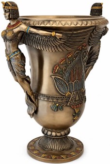 En egyptisk vase fra Veronese. To gudinder og et strejf af evighed!