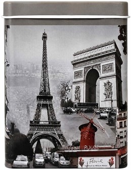 Stilfuldt cigaret etui metal. Sæt med Paris og New York design. 2 stk.