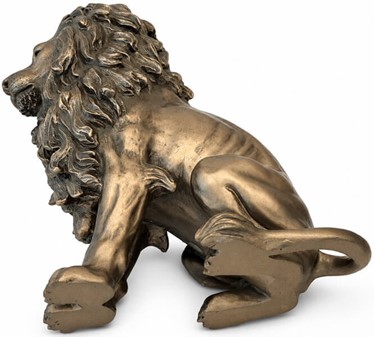 Majestætisk Løve Figur. Når Styrke og Elegance Bliver Kunst i Dit Hjem