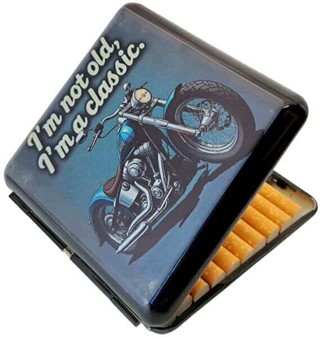 Chopper Ikon Sæt: Cigaret Etui og Benzin Lighter - Perfekt Gave